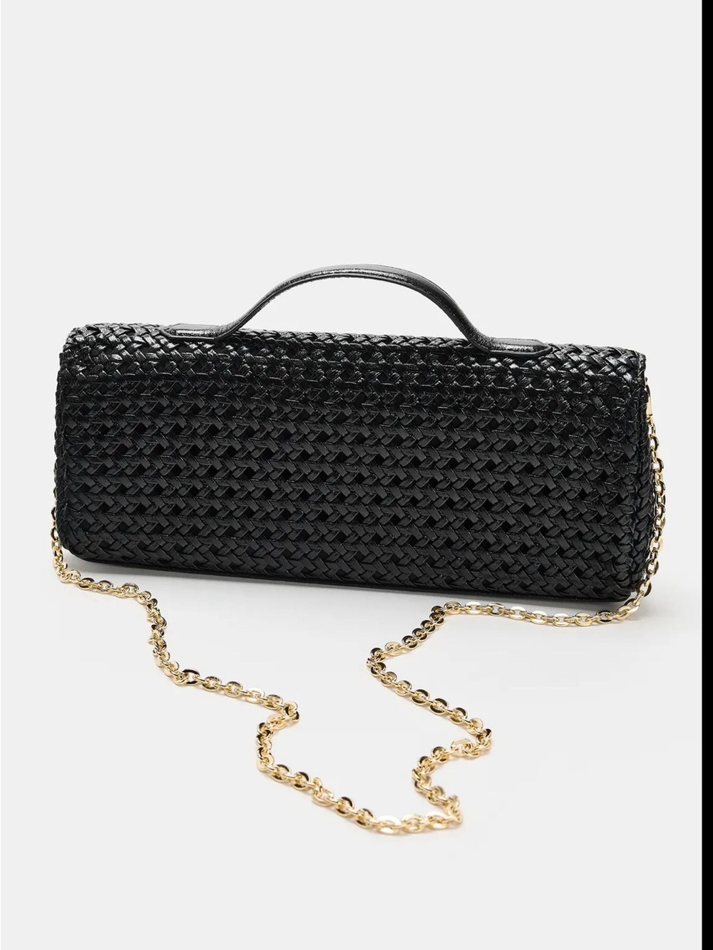 ZARA Black Woven Envelope Bag NWT Brand new